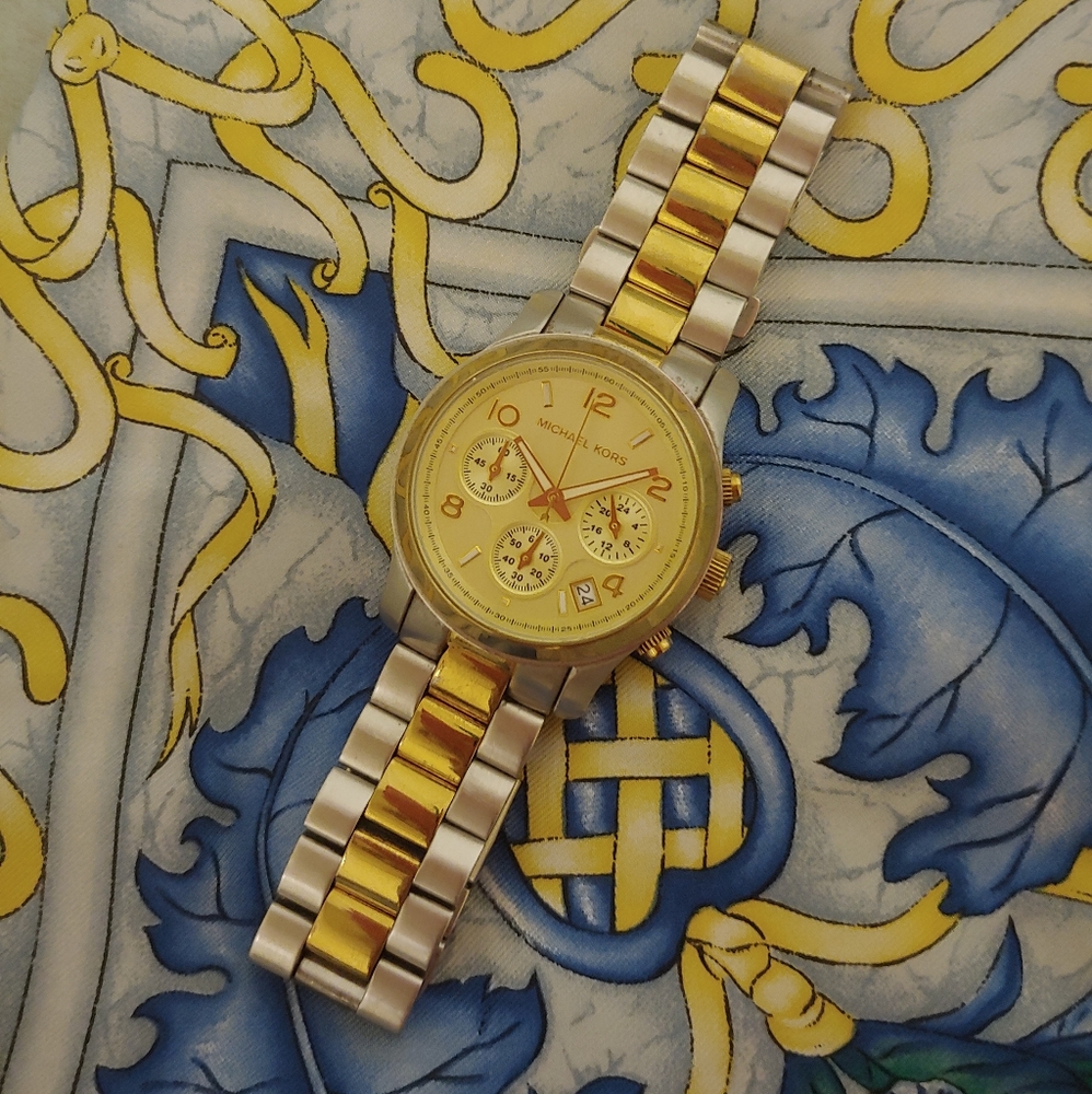 Michael Kors Gold and Silver Watch
